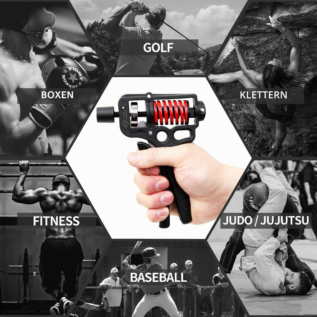 GD Hand Grip Strengthener (Premium Adjustable Hand Grips for Strength Training) Wrist and Forearm Tr