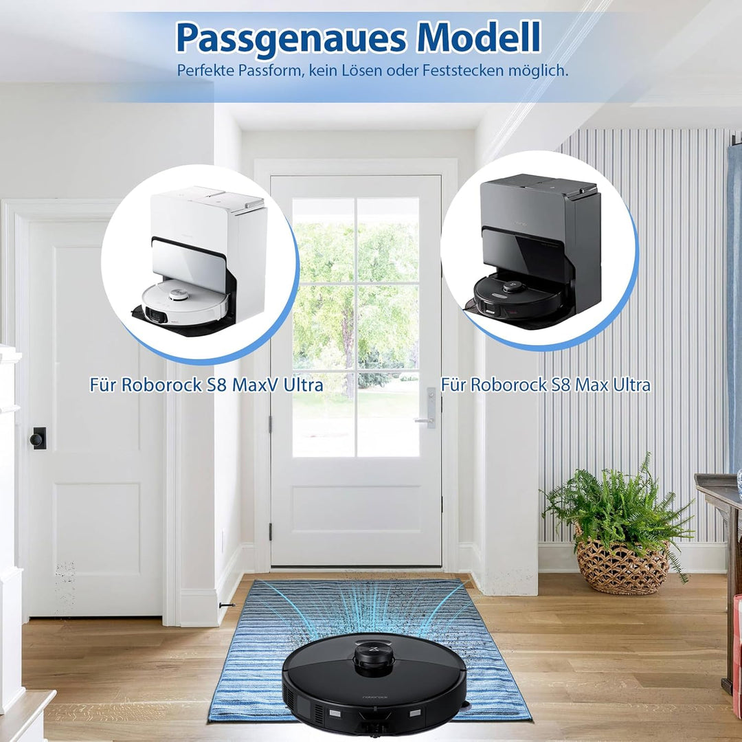 6 Stück Filter für Roborock S8 Maxv Ultra / S8 Max Ultra Roboter Staubsauger, Ersatz-HEPA-Filter Ers