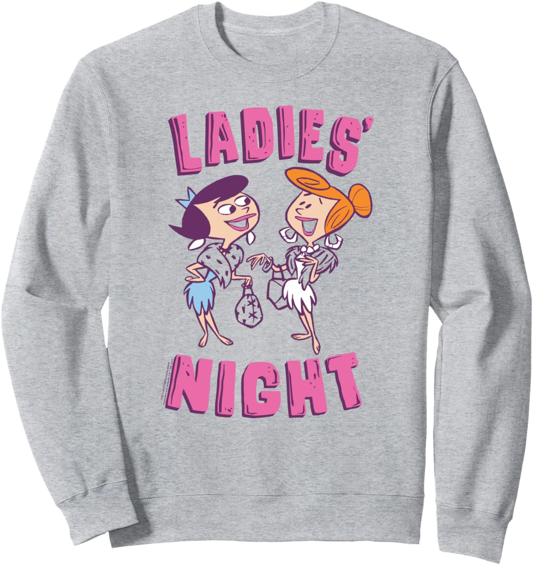 The Flintstones Betty Wilma Ladies' Night Sweatshirt