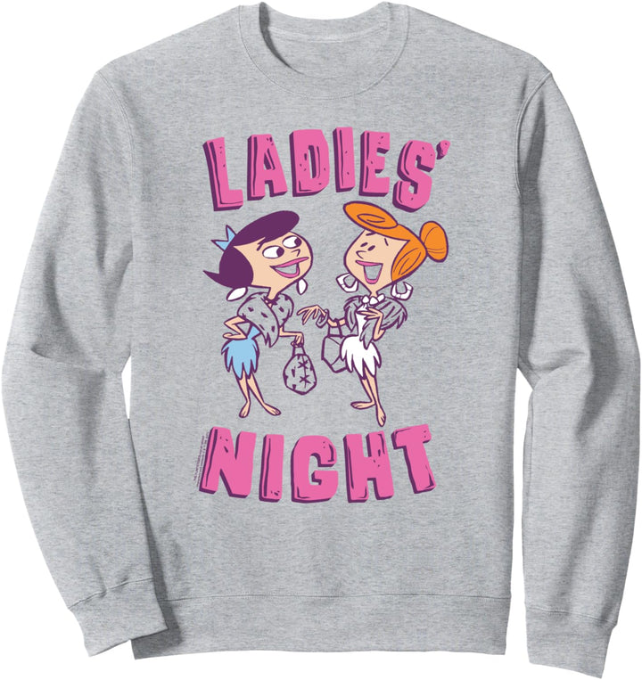 The Flintstones Betty Wilma Ladies' Night Sweatshirt