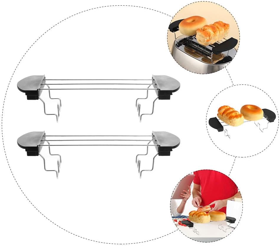 Toast Rack Aus Edelstahl Toaster Ersatz Grillrost Mit Anti-Verbrühung Griffen Für Brot Sandwich Und