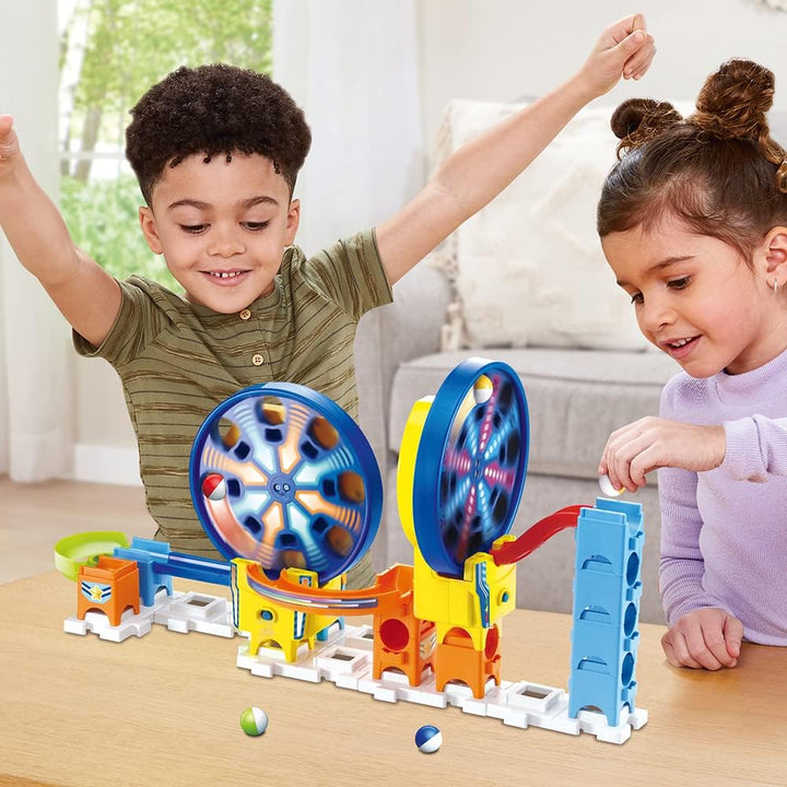 VTech Marble Rush, Kugelbahn Fun Fair Set Electronic M300E, Bausatzkugelbahn - ab 4 Jahren - Version