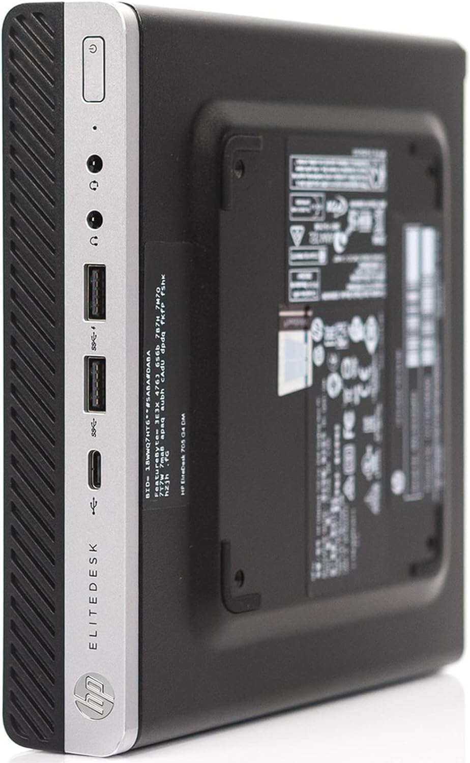 HP EliteDesk 705 G4 Mini PC Desktop, Windows 10 Pro Office 2021 AMD Ryzen 5 Pro 2400GE 3.20 GHz, RAM