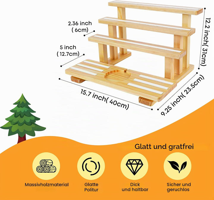 4 Tier Für Tonies Regal magnetisch,für Toniebox Figurenregal,Aufbewahrungsregal Display-Ständer,Plat