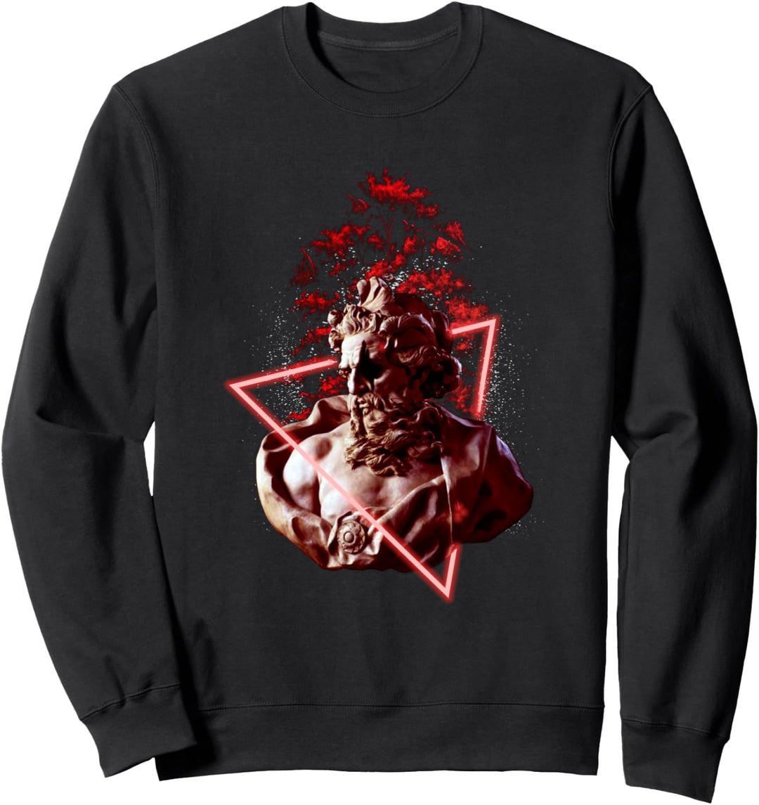 Neptune Sculpture - Sad Aesthetic Edgy Streetwear Sweatshirt