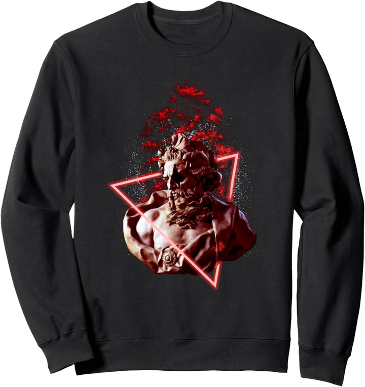 Neptune Sculpture - Sad Aesthetic Edgy Streetwear Sweatshirt
