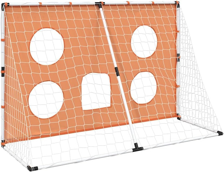 vidaXL Fussballtor für Kinder, Trainingstor mit Zielmatte Ball Netz, Fussball Tor für Innen Aussen,