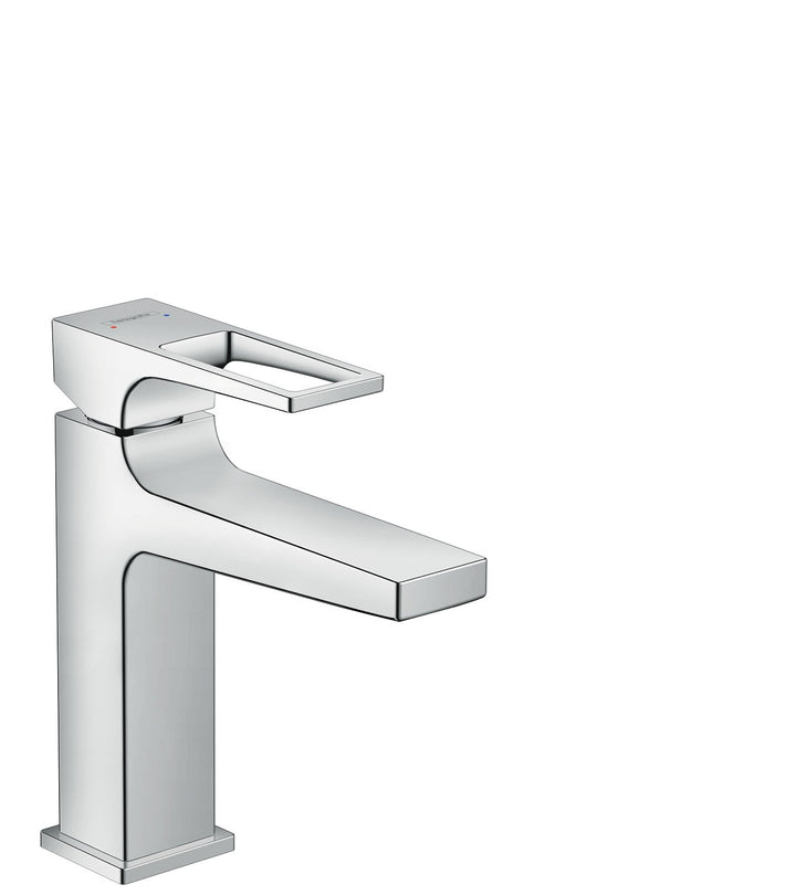 hansgrohe Wasserhahn Metropol (Armatur mit Auslauf Höhe 110 mm und Zugstangen-Ablaufgarnitur) Chrom