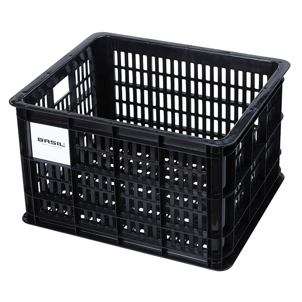 Basil B.V. Unisex – Erwachsene Crate Fahrradkaste 45.25x35x25cm Schwarz, 45.25x35x25cm Schwarz