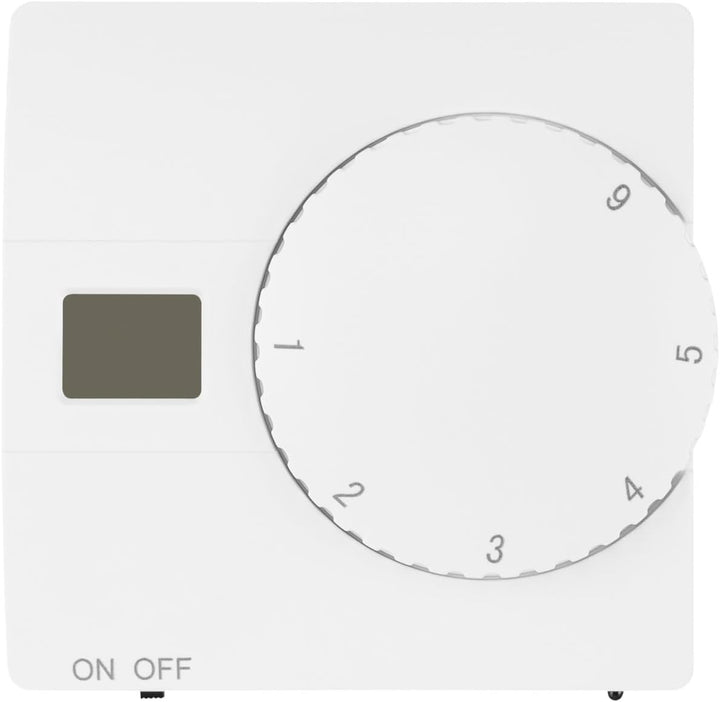 Aufputz Raumthermostat Digital 230V weiss mit internem u. externem Sensor für Wasser- u. elektrische