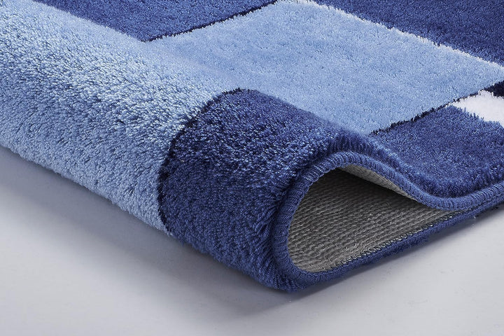 Kleine Wolke Badteppich Padova blau 60 x 100 cm Marineblau 60 x 100 cm Single, Marineblau 60 x 100 c
