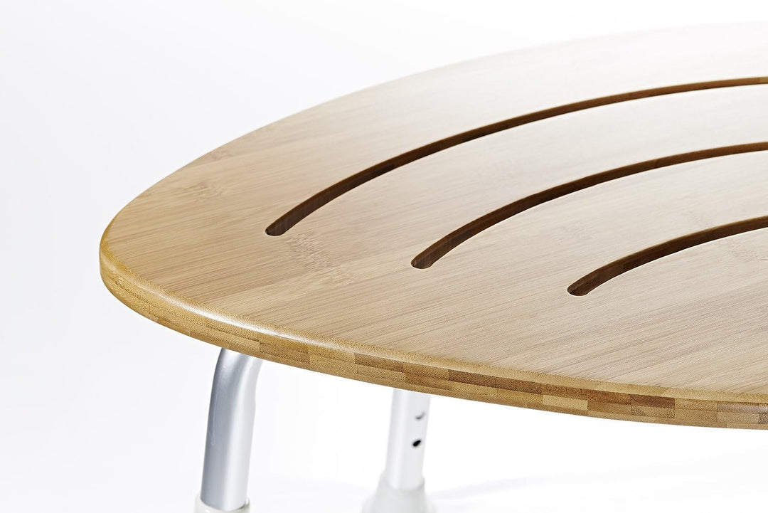RIDDER Assistent A00502081 Badezimmer-Hocker, Dusch-Hocker, Bambus