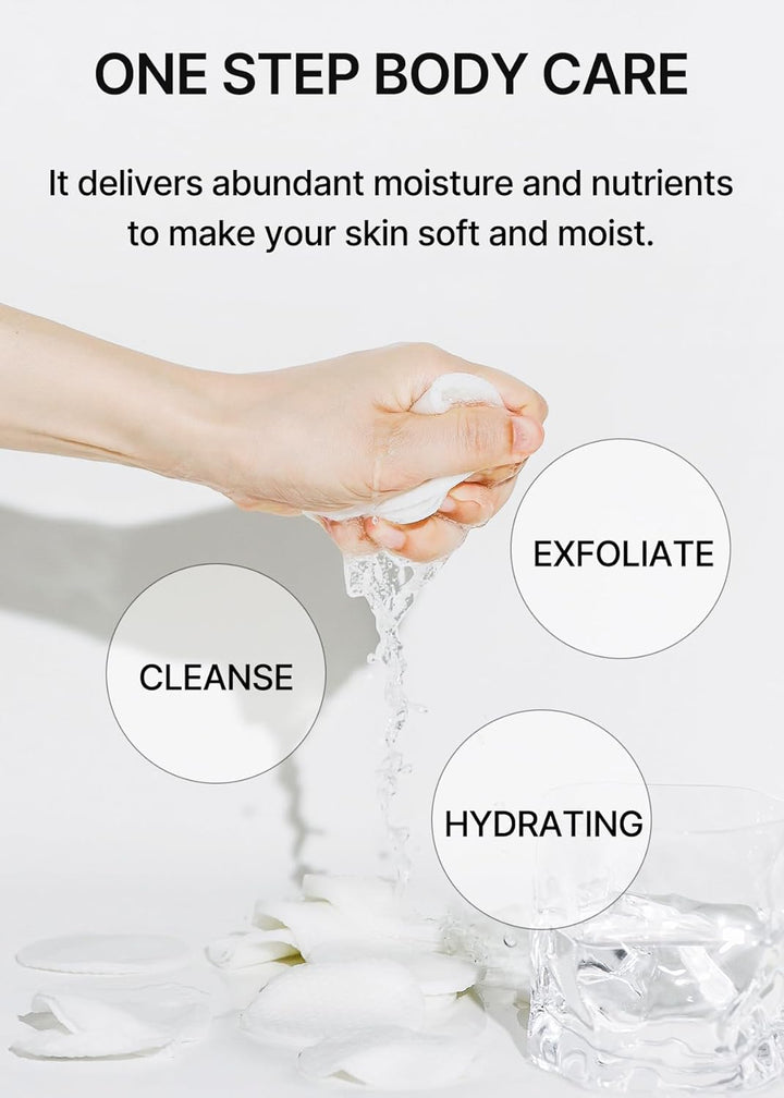 celimax One Step Body Brightening Pad Peeling-Pad Für Körper, Achselhöhlen, Knie & Ellbogen, Mit Grü