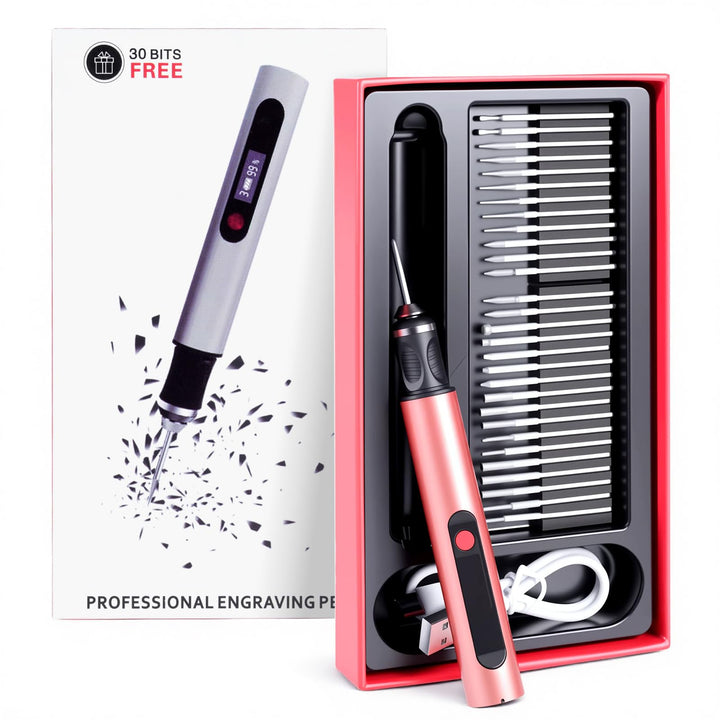 Customizer Gravierstift Set kabellos, wiederaufladbarer Customizer Engraving Pen mit 3 Geschwindigke