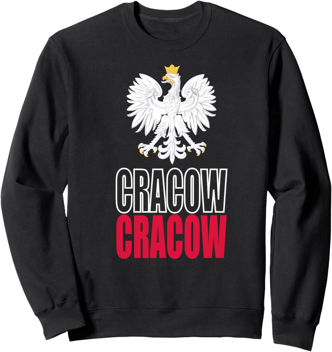 Krakow Poland Flag Cracow City Travel Polish Gift & Souvenir Sweatshirt