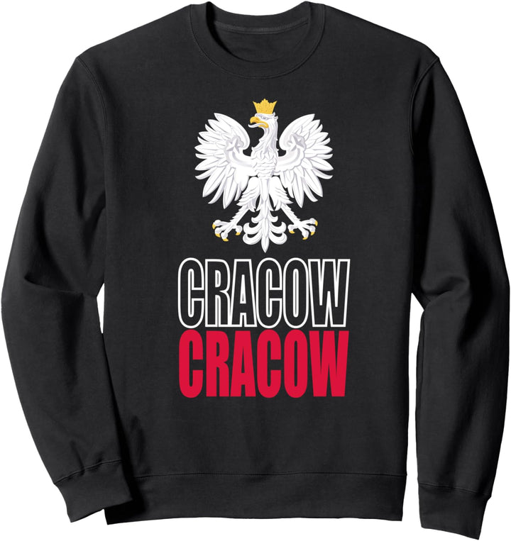 Krakow Poland Flag Cracow City Travel Polish Gift & Souvenir Sweatshirt