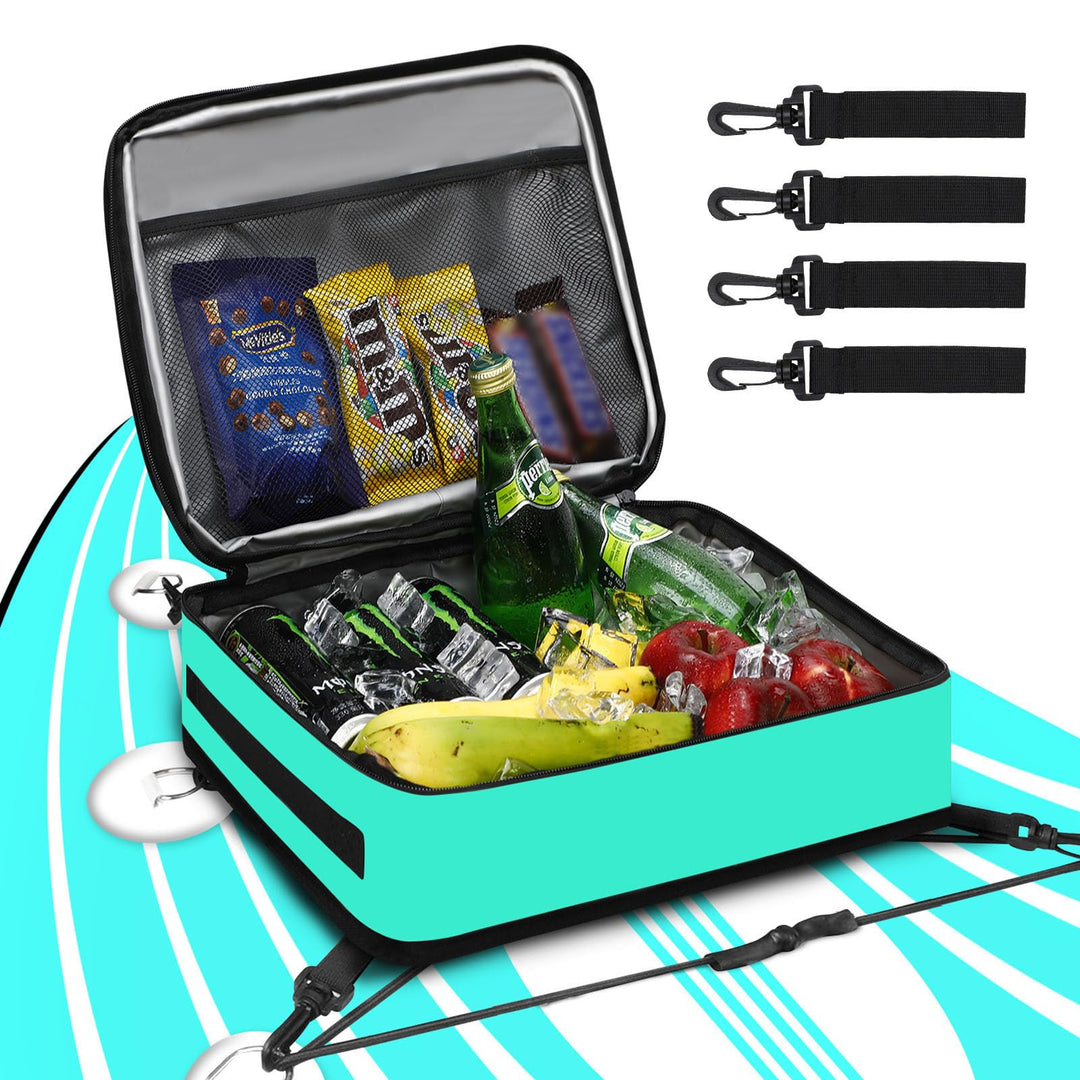 Paddle Board Kühltasche, wasserdichte Surf Sup Deck Kühltasche, isoliert, auslaufsicher, 10 Dosen, S