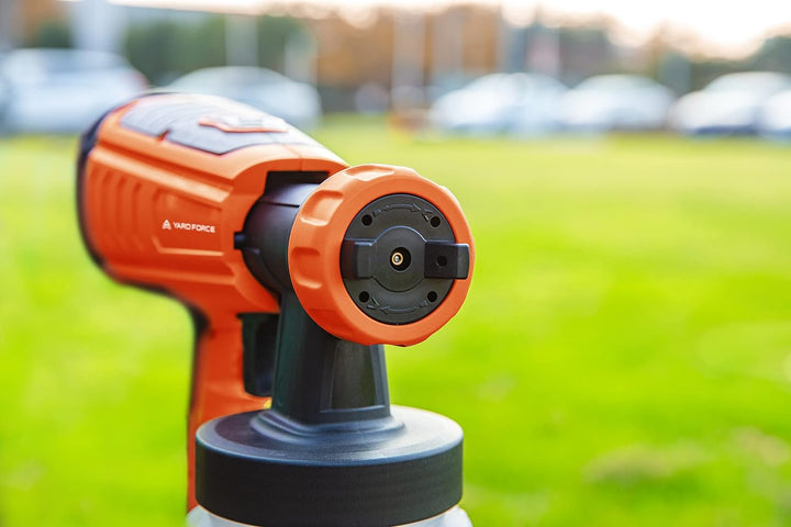 Yard Force Akku-Farbsprühgerät LP C06P mit 20V / 2,0 Ah Lithium Akku, bürstenloser Motor, 1000 ml Be