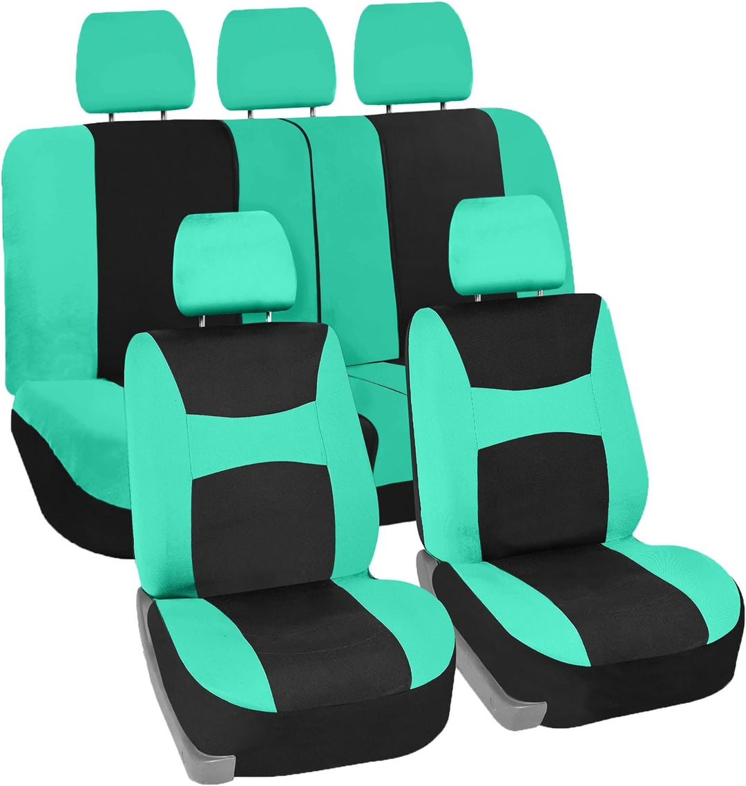 FH Group FB030MINT115 Universal Fit Komplettset Neuwertige Autositzbezüge passend für die meisten Au