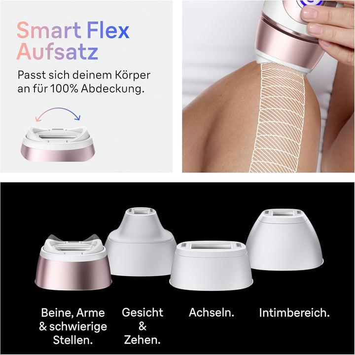 Braun Smart IPL Geräte Haarentfernung Skin i·expert 7 — Dauerhafte Laser Haarentfernung für Zuhause,