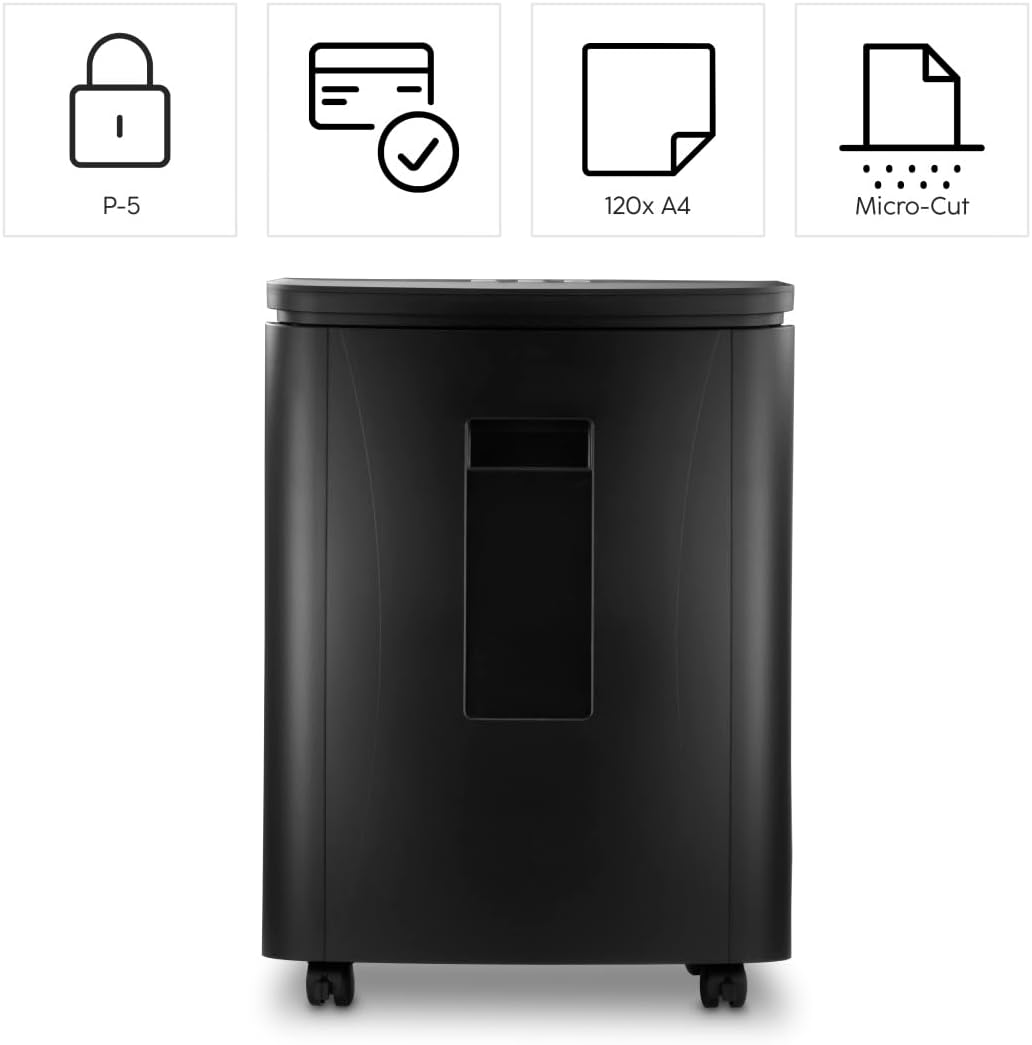 Aktenvernichter Safe Auto M1200, Schredder mit Sicherheitsstufe P4 T4 E3