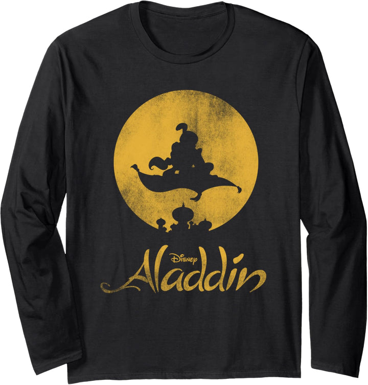 Disney Aladdin Magic Carpet Silhouette Langarmshirt