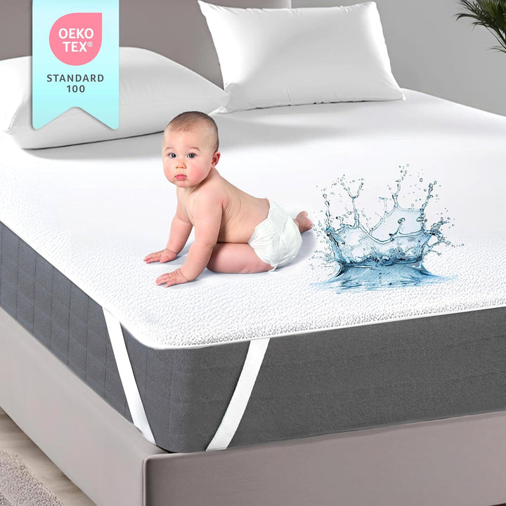 Luxoon 2er Pack Matratzenschoner 70x140 wasserdicht | Atmungsaktiver Schoner & Nässe-Schutz | matrat