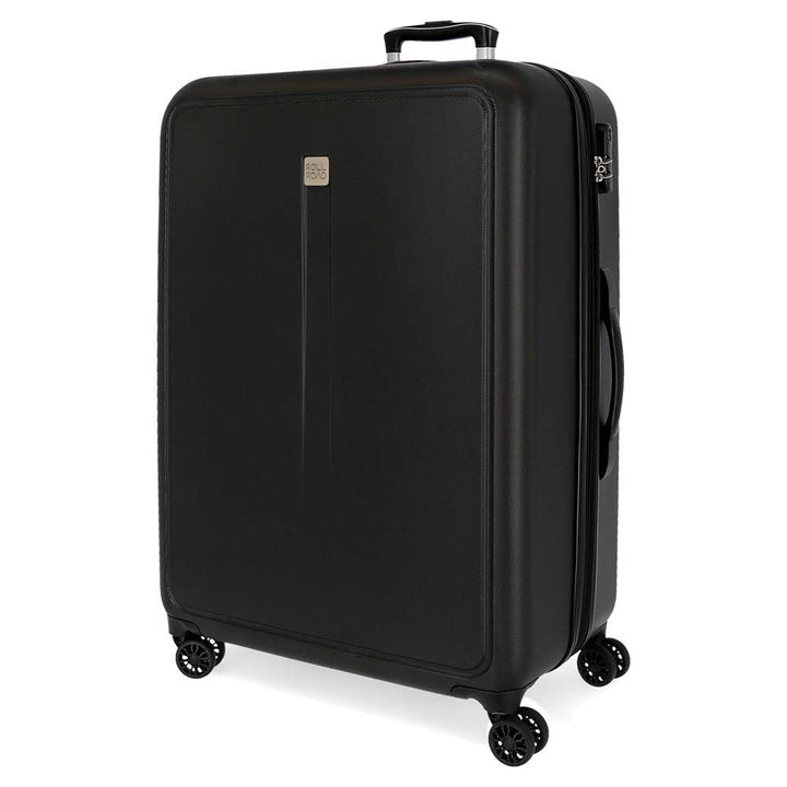 Roll Road Camboya Koffer, mittelgross, Schwarz, 48 x 68 x 27 cm, Hartplastik, seitlicher Kombination
