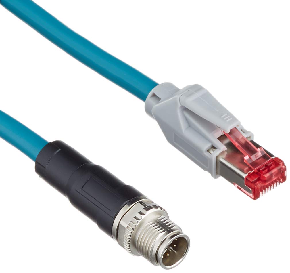 Delock Netzwerkkabel M12 8 Pin X-kodiert zu RJ45 Stecker PVC 1 m