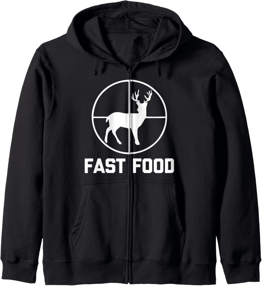 Lustiges Jagdshirt: Fast Food T-Shirt lustiges Geschenk für Jäger Kapuzenjacke