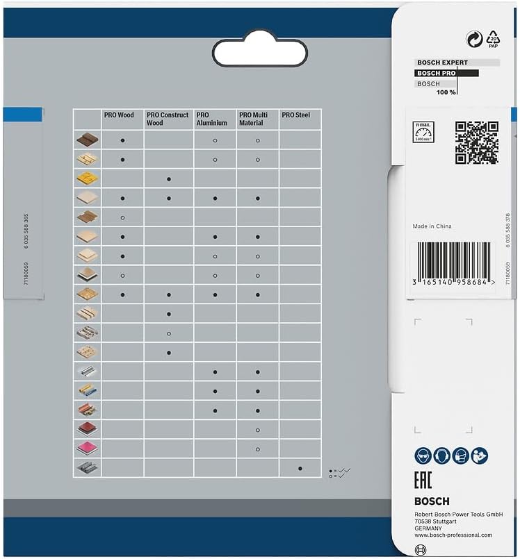 Bosch Professional 1x Kreissägeblatt Standard for Steel (Stahl, Sägeblatt Ø 136 x 20 x 1,6 mm, 30 Zä