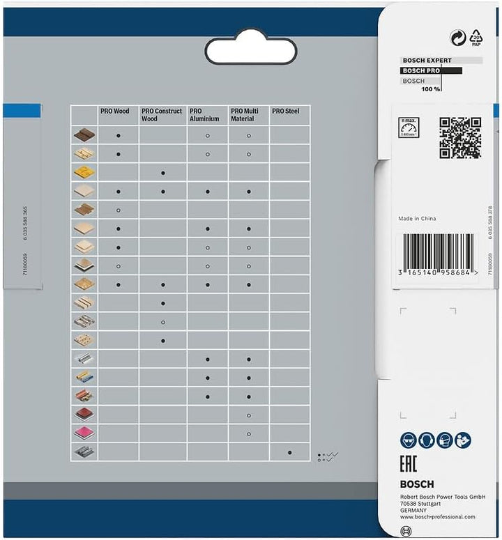 Bosch Professional 1x Kreissägeblatt Standard for Steel (Stahl, Sägeblatt Ø 136 x 20 x 1,6 mm, 30 Zä