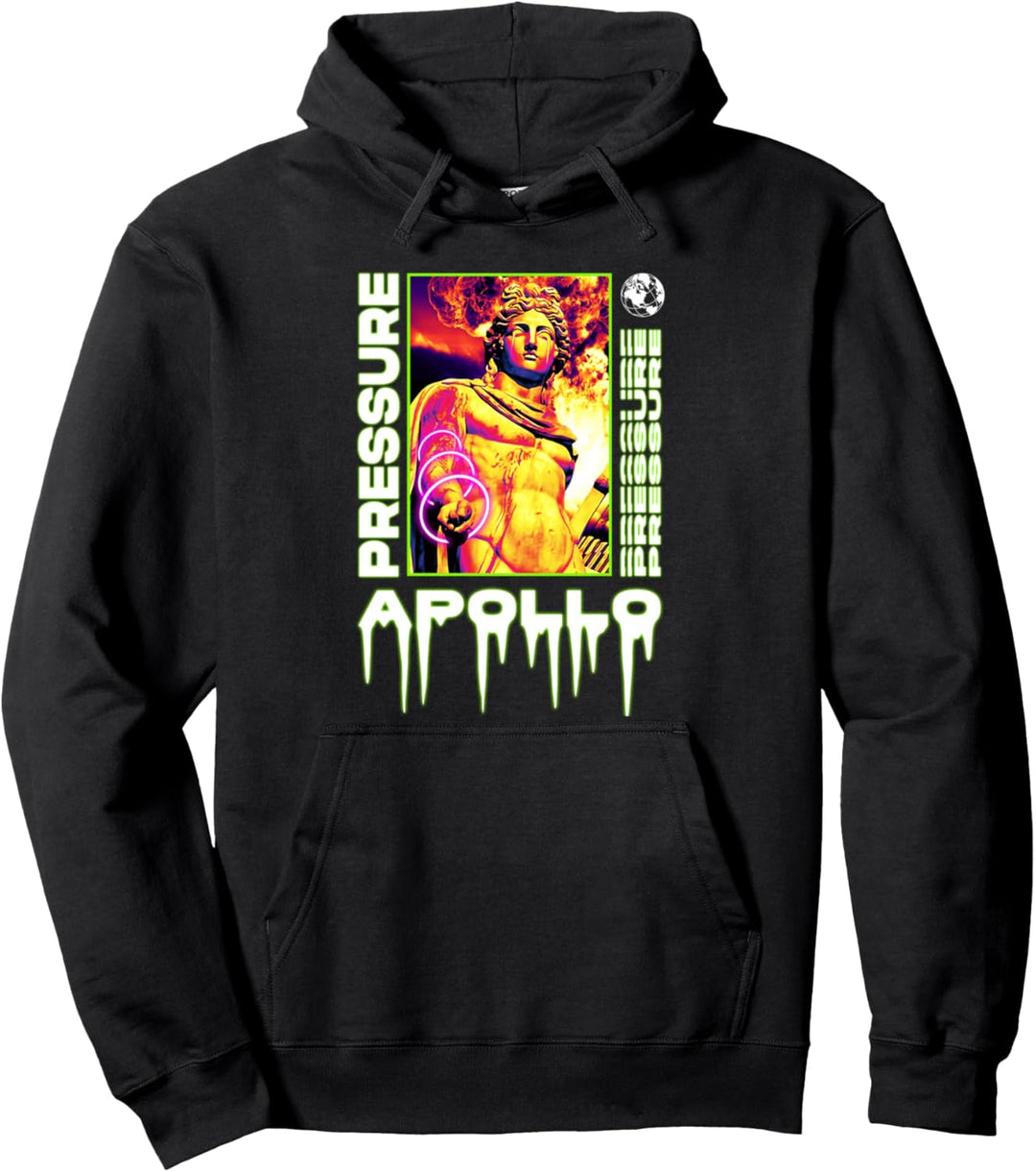 Apollo Pressure Greek - Sad Aesthetic Edgy Streetwear Pullover Hoodie