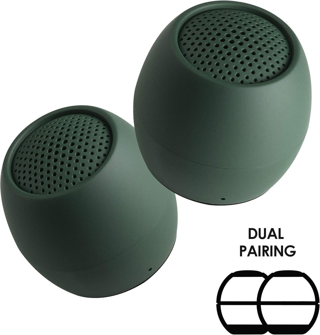 Boompods Zero Mini Bluetooth Lautsprecher - tragbarer Outdoor Lautsprecher, IPX6 Wasserschutz & 5 St