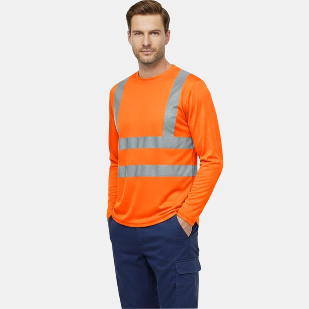 HYCOPROT Warnschutz T-Shirt Warnweste Reflektierend Warnweste Atmungsaktiv Leicht Kurzarmshirt Kurza
