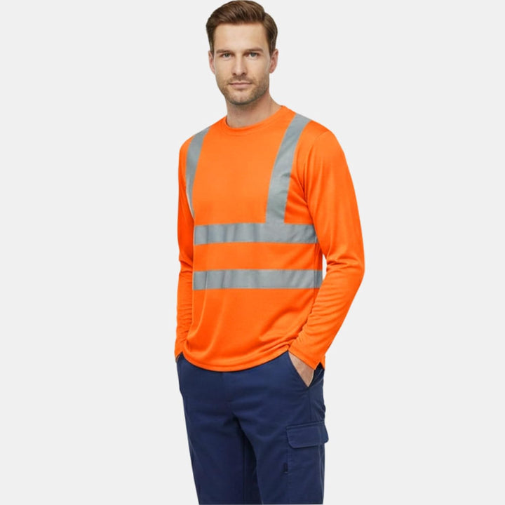 HYCOPROT Warnschutz T-Shirt Warnweste Reflektierend Warnweste Atmungsaktiv Leicht Kurzarmshirt Kurza