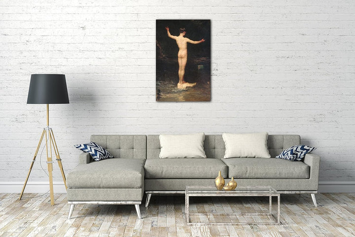 Printed Paintings Leinwand (80x120cm): William Morris Jagd - Die Badenden 80x120 cm, 80x120 cm