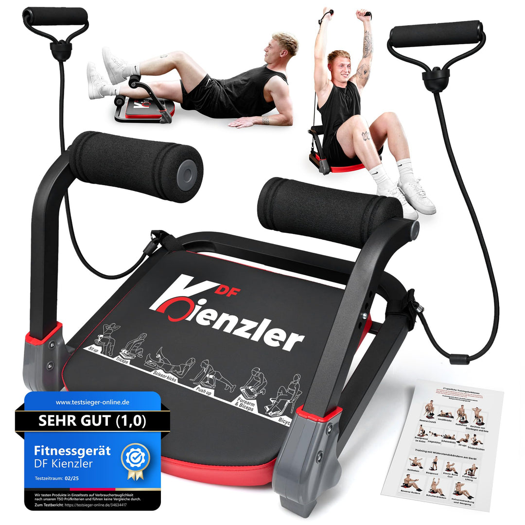 Fitnessgerät für Zuhause - Bauchtrainer - Bauchmuskeltrainer, Rückentrainer, Home Gym - Zusammenklap