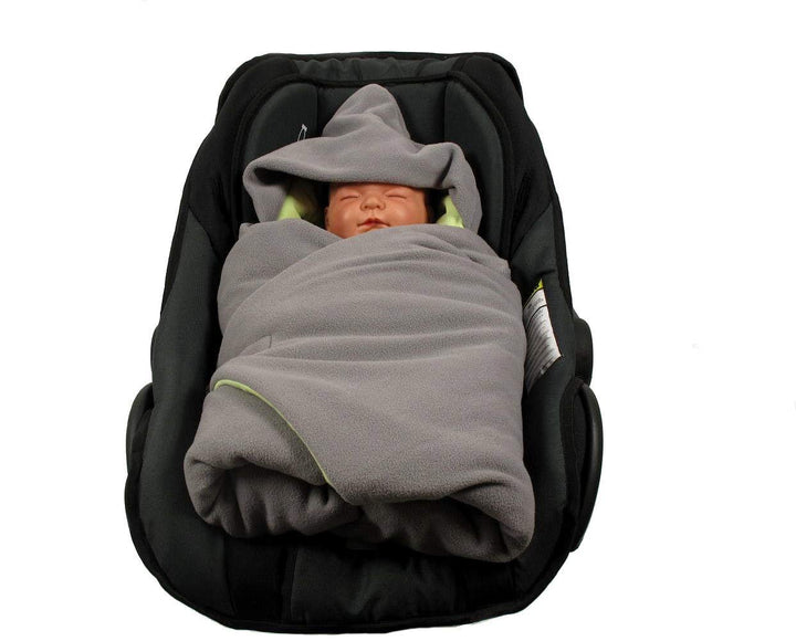 HOBEA-Germany Fusssack Einschlagdecke für die Babyschale Babyschalenfusssack Winter, Farben Winterde