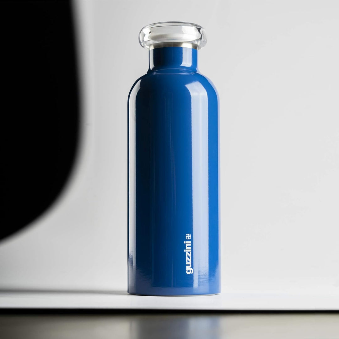 Guzzini - On The Go, ENERGY Thermosflasche, Trinkflasche Edelstahl - Ocker, Ø 7,3x h21,2 cm | 500 cc