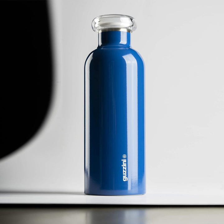 Guzzini - On The Go, ENERGY Thermosflasche, Trinkflasche Edelstahl - Ocker, Ø 7,3x h21,2 cm | 500 cc