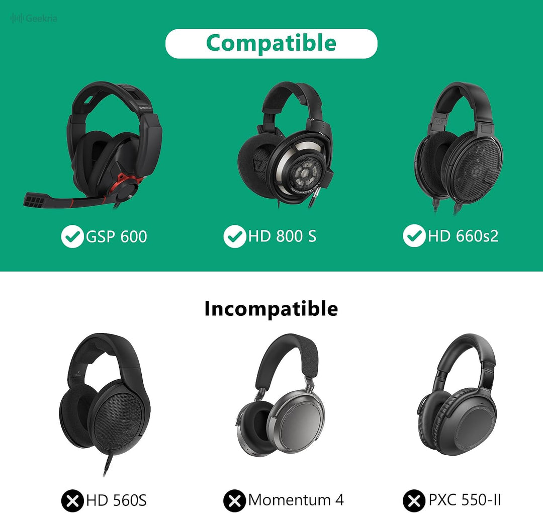 Geekria Tasche Kopfhörer für HD800, HD700, HD650, HD600, T1, DT1990 pro, DT1770 pro, DT880, ATH W300