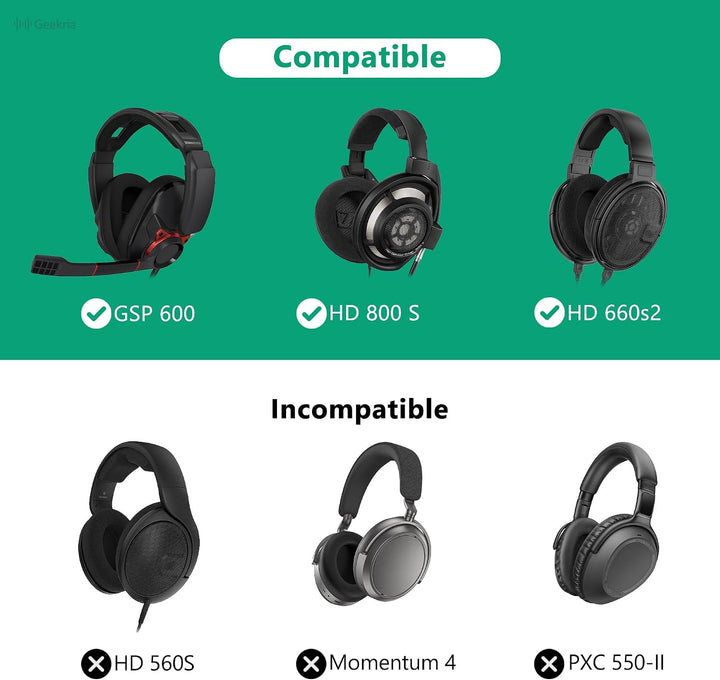 Geekria Tasche Kopfhörer für HD800, HD700, HD650, HD600, T1, DT1990 pro, DT1770 pro, DT880, ATH W300