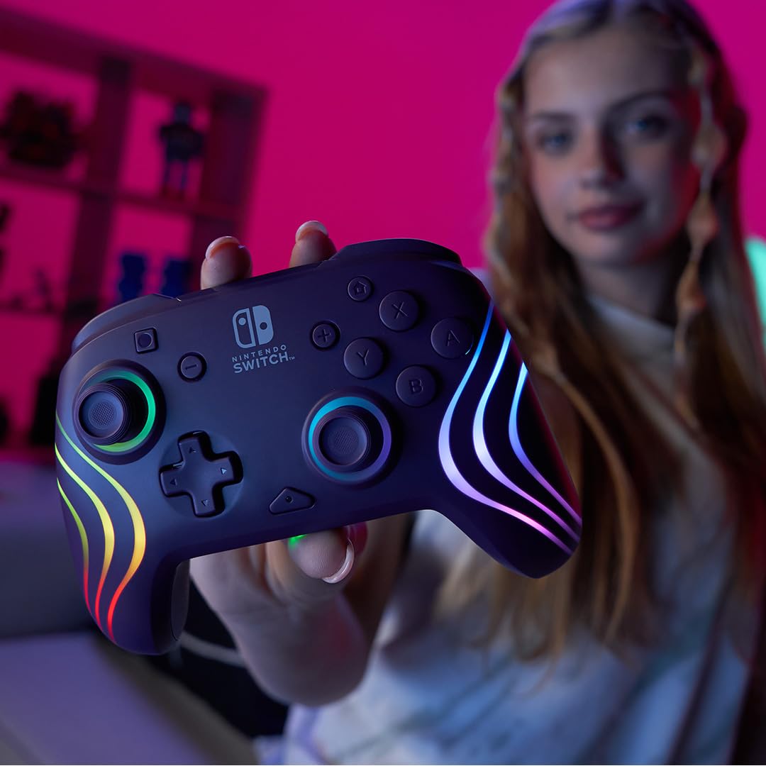 Official Afterglow Wave Wireless Controller Nintendo Switch - Purple