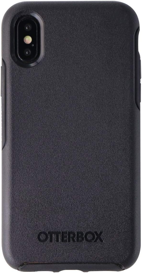 OtterBox Schutzhülle für iPhone XS und iPhone X, Symmetry Serie, Schwarz, Ultra-schlank, kabelloses