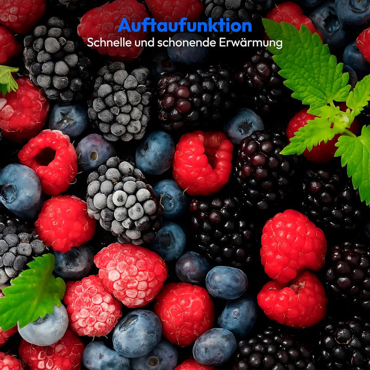 MEDION Mikrowelle mit Grill und Heissluftfritteusenfunktion (25 Liter, 900 Watt, 1.500 Watt Grill, 1