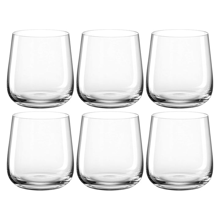 LEONARDO HOME 066416 WH Becher 400ml Brunelli 6er, Glas Trinkgläser klein, Trinkgläser klein