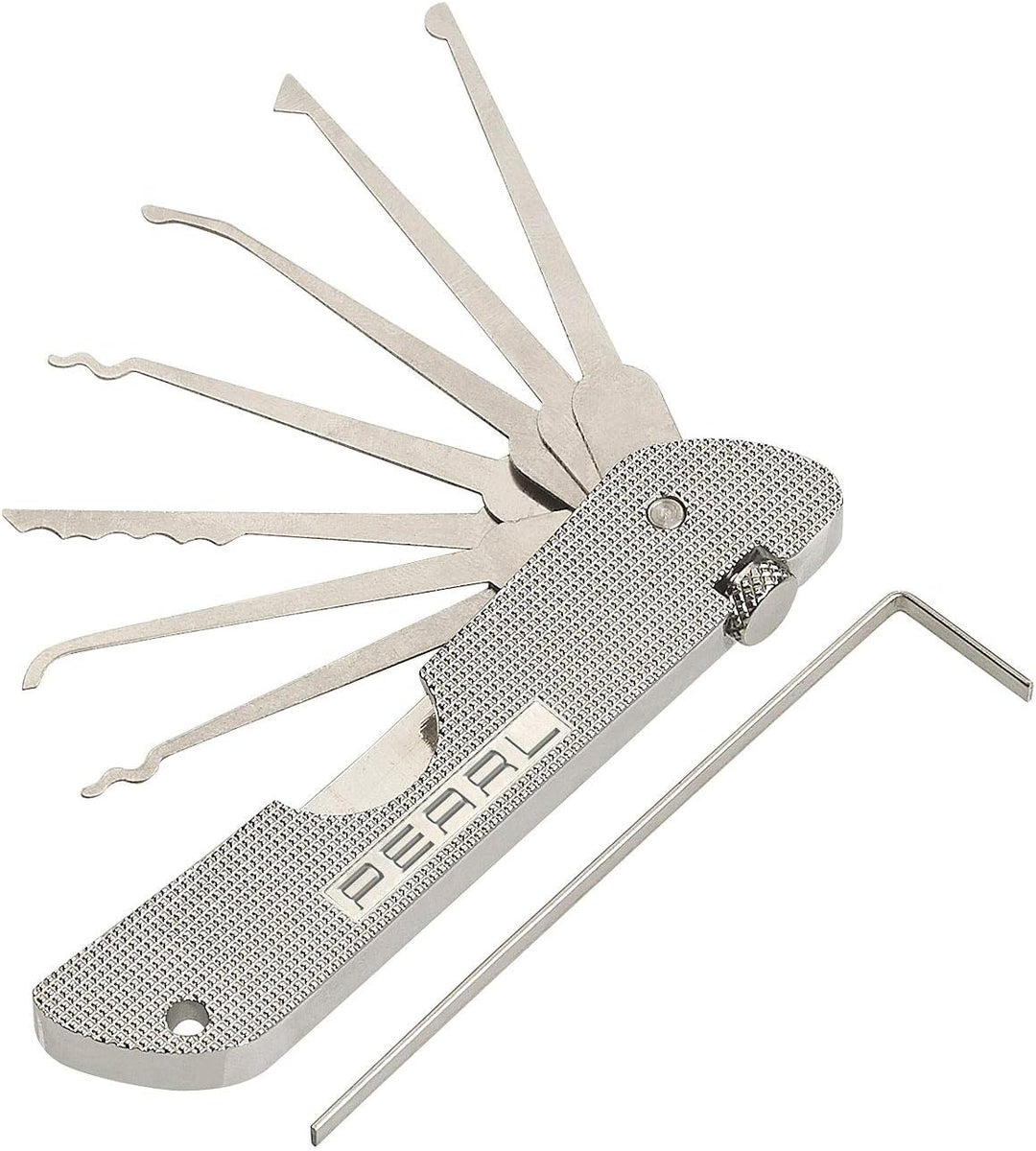 AGT Dietrich Set: Set aus Lockpicking-Tool mit Übungsschloss (Dietrich mit Übungsschloss, Schloss, V