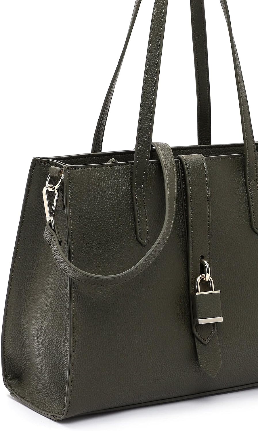Tamaris Shopper Jasmina 31753 Damen Handtaschen Uni Einheitsgrösse Oliv, Einheitsgrösse Oliv