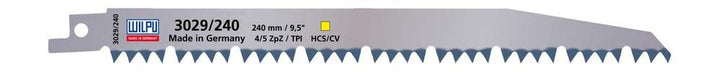 WILPU 3029/240 Säbelsägeblatt für Holz & Kunststoff 240x19x1,27mm Z4/5-20 Stück 240x19x1,27mm Z4/5 -